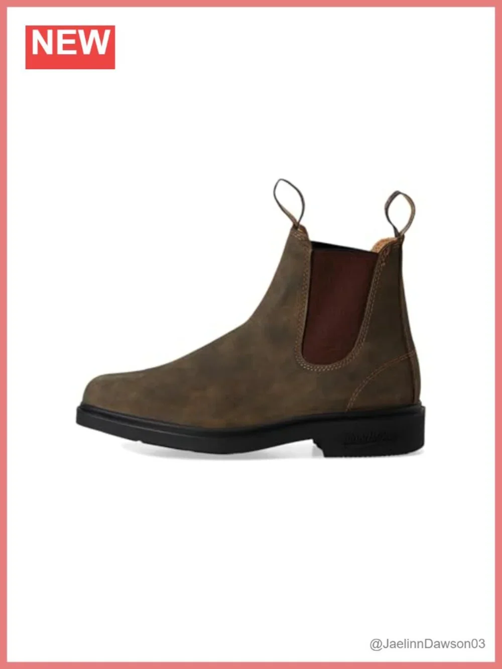 Leather Chelsea Boots Slip-On Ankle Dress Boots Pull-On Water Resistant